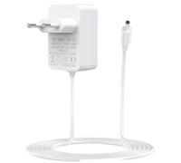WUSJCOF Alimentation 15 W pour Echo Dot, Echo Show 5, adaptateur secteur chargeur Fire TV Cube avec câble d'alimentation 1,5 M (blanc)