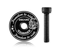 WUSJCOF Bouchon de Potence VTT, 1 pièce, Élégant, Tige de Casque, Alliage Vélo, Capot Supérieur de Fourche Avant, pour Vélo de Route, Cyclocross, VTT et Highway Bicycle (1 1/8'')