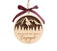 WUSJCOF Cadeaux de Fiançailles pour Couples, Nouvellement Fiancés, Mariée, Amis, Cadeaux de Mariage Personnalisés, Décorations de Mariage, Décoration de Fiançailles, Décoration de Noël