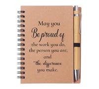WUSJCOF Coffret cadeau de remerciement, idéal pour les camarades de classe et les collègues, comprenant un cahier à spirales A6, un stylo et un cahier.