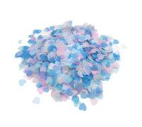 WUSJCOF Confettis 3000 pièces en forme de cœur, Papier de Soie, Décoration de Table pour Mariage, fête d'anniversaire, Femme, Fille, Enfant, Confettis Décoration Anniversaire (30 g) (Bleu)