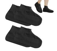 WUSJCOF Couvre-Chaussures Imperméables, 2 Paires, Jetables/Réutilisables, Antidérapants, Surchaussures Lavables en Silicone, Contre le Sable du Désert et les Routes Boueuses