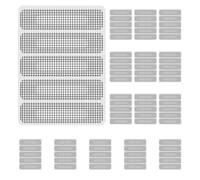 WUSJCOF Kit de Réparation de Moustiquaire, 80 Pièces, Auto-adhésif avec Velcro, pour Fenêtre et Porte,Patchs en Maille de Fibre de Verre pour Fenêtre (Noir)
