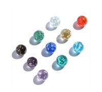 WUSJCOF Lot de 10 Billes en Verre Phosphorescentes Glow-in-the-Dark, Mouchetées, Enfant et Jeu, Colorées, Loisirs Créatifs, Jouets de Sport D'intérieur et D'extérieur (Multicolores & Lumineuses)