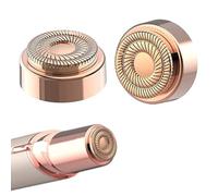 WUSJCOF Lot de 2 Têtes de Rechange pour Épilateur Visage Compatibles avec Finishing Touch Flawless Génération 2 Rasoir Électrique pour Lèvres, Menton, Joues (Tête de Rasage Plaquée Or 18 Carats)