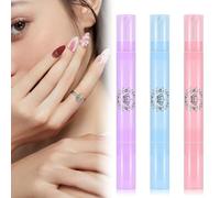 WUSJCOF Lot de 3 Stylos Correcteurs de Vernis à Ongles avec 9 Pointes de Rechange, Stylo Dissolvant Ongles et Outil de Manucure pour Effacer les Bavures de Vernis (Lila, Bleu, Rose)