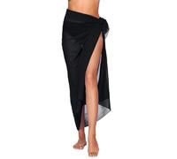 WUSJCOF Pareo Femme Plage Multi-Fonctionnel, Sarong Beach Wrap, Cache-Maillot de Bain Femme, Sarongs Femme, Beachwear Semi Transparent, Fabriqué en Viscose Douce et légère (Extra Grand)