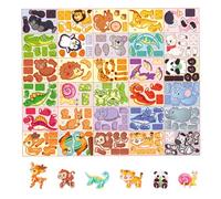 WUSJCOF Puzzle 3D Enfant Pack | Activites Jouet Educatif, Cadeau pour Fille et Garcon | Maquette a Construire, Puzzle Animaux, Creatif Anniversaire Noel