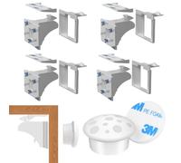 WUSJCOF Sécurité Bébé, 4 serrures avec 1 clé, magnétique, invisible, sans perçage ni vis, Tiroir Armoires, Verrous, Cabinet de sécurité, bloc porte, bloque tiroir aimant