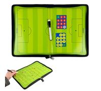 WUSJCOF Tableau Tactique de Football, 1 Pièce, Magnétique et Pliable, Professionnel Entraîneur, avec Marqueur et Gomme, Magnet, Outil la Formation ou l'Analyse de Jeu, Cadeau Coach Foot, pour Débutant