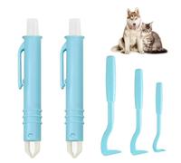 WUSJCOF Tire-tique pour chiens, chats et humains - Crochet à tique et pince à tique pour enfants et animaux de compagnie, outil sûr pour retirer les tiques de toutes tailles