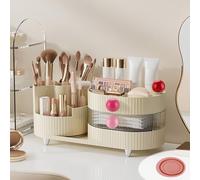 WUSUPU Rangement Maquillage,360 Degrés Organisateur Maquillage Présentoir,Stockage Boîte Cosmétique Multifonctionnel,Cosmétique Grande Capacité Transparent pour Chambre, Salle de Bain, Coiffeuse