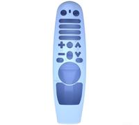 Wusvive Coque en silicone souple pour télécommande LG AN-MR18BA MR19BA Bleu | Absorption des chocs, protection contre les chutes, découpes précises, compatible AN-MR600/650, silicone