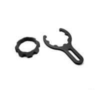 Wusvive Kit de bague de libération rapide pour Thrustmaster T300/T-GT Noir | Matériau ABS, ajustement sûr pour T300/TGT, design noir élégant, installation facile sans outil, améliore la simulation de