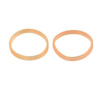 Wusvive Lot de 2 courroies de rabot à double pignon réduisant la chaleur | Lot de 2 courroies en polyuréthane orange, périmètre de 268 mm, compatible avec modèle 1911B, transfert de puissance