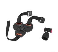 Wusvive Mentonnière magnétique réglable pour Insta360 X6 X5 | Support de caméra antidérapant à 360° pour casque, sangle réutilisable sans adhésif pour moto