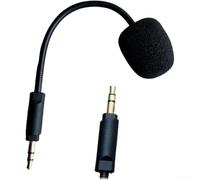 Wusvive Microphone de casque de jeu pour Logitech G735, microphone 3,5 mm | Tube métallique réglable, matériau haute résistance, communication claire, compatible avec logitech G735