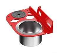 Wusvive Porte-outils échelle avec grand seau, 20 x 15 x 15 cm | Design multi-trous, supports antidérapants de 40 mm, peut contenir 450 à 500 clous, pour la plupart des échelles
