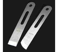 WUTA Couteau à effiler Le Cuir, Outil à parer, Acier Inoxydable martensitique 420B, découpe Professionnelle du Cuir (Set H-2 Stücke,Linke Hand)