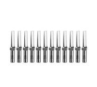 WUTA Lot de 12 perforatrices rondes pour cuir avec pointeau interchangeable - Outil multifonction pour couture et poinçonnage du cuir (tête hexagonale de 2,0 mm)
