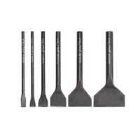 WUTA Lot de 6 perforateurs à fente droite en acier au carbone noir pour porte-monnaie et sacs à faire soi-même (6 pièces 6 + 8 + 12 + 20 + 30 + 40 mm)