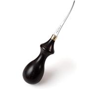 WUTA Outil de meulage professionnel en cuir pour bords en cuir Outil de meulage Poignée en ébène massif pour travaux en cuir en acier à outils DC53 0,35 mm【DC53】