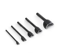 WUTA Perforatrice Demi Ronde en Acier Arc - Lot de 5 Outils Leathercraft pour Poinçonnage Fin, DIY pour la Fabrication de Ceintures, Bracelets Montre et Maroquinerie(10+15+20+25+40mm)