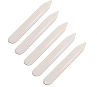 WUTA Plioir en os pour Papier, véritable Naturel plieur à Papier, Pliage précis,pour Bricolage, Polissage à la Main, Reliure de Livres et travaux manuels en Papier(A 5 pièces)