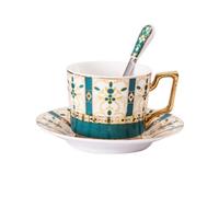 Wutaihill Mug à café humoristique, tasse à thé condensé en céramique de 200 à 300 ml, soucoupe à lait assortie for le petit-déjeuner, idéale for un café à la maison.(A)