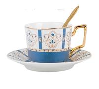 Wutaihill Mug à café humoristique, tasse à thé condensé en céramique de 200 à 300 ml, soucoupe à lait assortie for le petit-déjeuner, idéale for un café à la maison.(C)