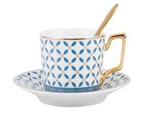 Wutaihill Mug à café humoristique, tasse à thé condensé en céramique de 200 à 300 ml, soucoupe à lait assortie for le petit-déjeuner, idéale for un café à la maison.(E)