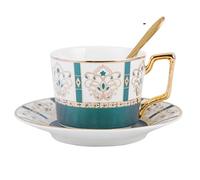 Wutaihill Mug à café humoristique, tasse à thé condensé en céramique de 200 à 300 ml, soucoupe à lait assortie for le petit-déjeuner, idéale for un café à la maison.(D)