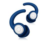 WUTAN Lot de 2 paires de bouchons d'oreilles réutilisables en silicone 38 dB pour dormir, réduction du bruit, réutilisables, pour le sommeil, les voyages, les concerts, le travail (gris foncé 1a, S/L)