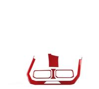WUTBHGQXWIP Autocollant Compatible avec Le Panneau de Commande Central de climatisation de la Ford Mustang GT Dark Horse EcoBoost 2024-2026 (Conduite à Gauche et à Droite)(Two Screen Red)