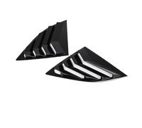 WUTBHGQXWIP Autocollant de couverture de volet latéral de fenêtre arrière de voiture, Scoop de ventilation Compatible avec Toyota Supra A90 A91 2019 - 2025 ABS carbone(Glossy black)