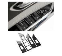 WUTBHGQXWIP Autocollant en Fibre de Carbone Souple et véritable, Compatible avec Les Boutons de lève-vitre de Voiture Acura TLX 2015-2020 LHD, Accessoires intérieurs(for LHD Black Carbon)