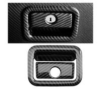 WUTBHGQXWIP Compatible avec Toyota Camry XV70 2018-2023 : poignée de rangement de boîte à gants côté passager en ABS, cache-cadre et autocollant(Carbon fiber)