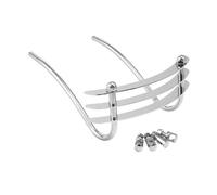 WUTBHGQXWIP Grille de Pare-Choc Avant de Moto, Coupe-Chou, râpe à Fromage, Compatible avec Harley Heritage Softail FLSTC FXST(Chrome)