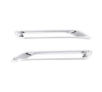 WUTBHGQXWIP Lot de 2 Garnitures de phares antibrouillard arrière en Fibre de Carbone/Chrome ABS, compatibles avec Toyota RAV4 2019-2024, Accessoires extérieurs Automobiles(Chrome)