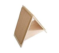 WUTIANBAO Griffoir pour Chat Planche À Gratter pour Chat Amovible en Sisal Naturel Coussins À Gratter pour Chat en Bois Chat Grattoir pour Chats D'intérieur Lit De Chat Triangulaire Grattoir Chat