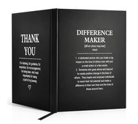 WUUCKOO Difference Maker Definition 80 feuilles 160 pages vierges double face couverture rigide, cadeau de remerciement pour patron, mentor, superviseur, chef, directeur, cadeau de remerciement pour