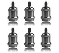 Wuudi Lot de 6 douilles de lampe vintage Edison E27 - Pour plafonnier