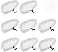 Wuudi Lot de 8 chiffons en microfibre ultrafine universel Triangle lavable en machine à vapeur Chiffon Serpillère de rechange Chiffon de nettoyage Pad Tissu