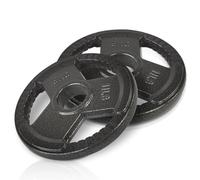 wuuhoo® Disques de poids Dave 50mm d'alésage, Poids pour barre 2 pièces, Poids pour barres d'haltères de 1" pouce, Disque de poids en fonte grise revêtu