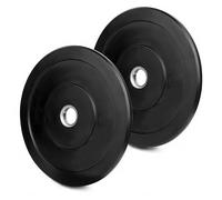 wuuhoo® Disques d'haltères Olympiques Bruce - Plaques de Poids 50mm, Set de 2 pièces, Plaque de caoutchouc solide et absorbant les chocs - Équipement de Gym à Domicile 2 x2,5 kg