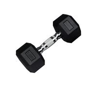 wuuhoo® Haltères Hexagonales Dorian 2,5-27,5 kg - Haltères Robustes en Fonte Gommée pour Entraînement de Force à Domicile, Poignée Ergonomique, Parfait pour le Home Gym, Disponible en Set de 2