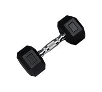 wuuhoo® Haltères Hexagonales Dorian 2,5-27,5 kg - Haltères Robustes en Fonte Gommée pour Entraînement de Force à Domicile, Poignée Ergonomique, Parfait pour le Home Gym, Disponible en Set de 2
