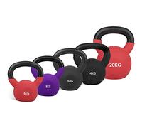 wuuhoo® Kettlebell Dwayne - Set Haltère à balancier 30 kg ou 58 kg, Avec revêtement en néoprène, Poids pour entaînements en fonte massive - Équipement de Gym à Domicile