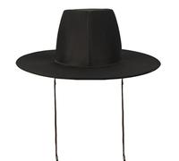 WUUISDNX Ajoutez une touche d'histoire à votre garde-robe avec un chapeau haut de forme plat coréen et un chapeau de dynastie. Chapeaux traditionnels de la, noir, L (58-60 cm)