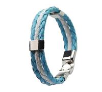 WUUISDNX Bracelet manchette drapeau et bannière Pour aux couleurs du drapeau national, accessoire décontracté à porter lors d'occasions spéciales, bracelet en cuir PU patriotique, Argentine,